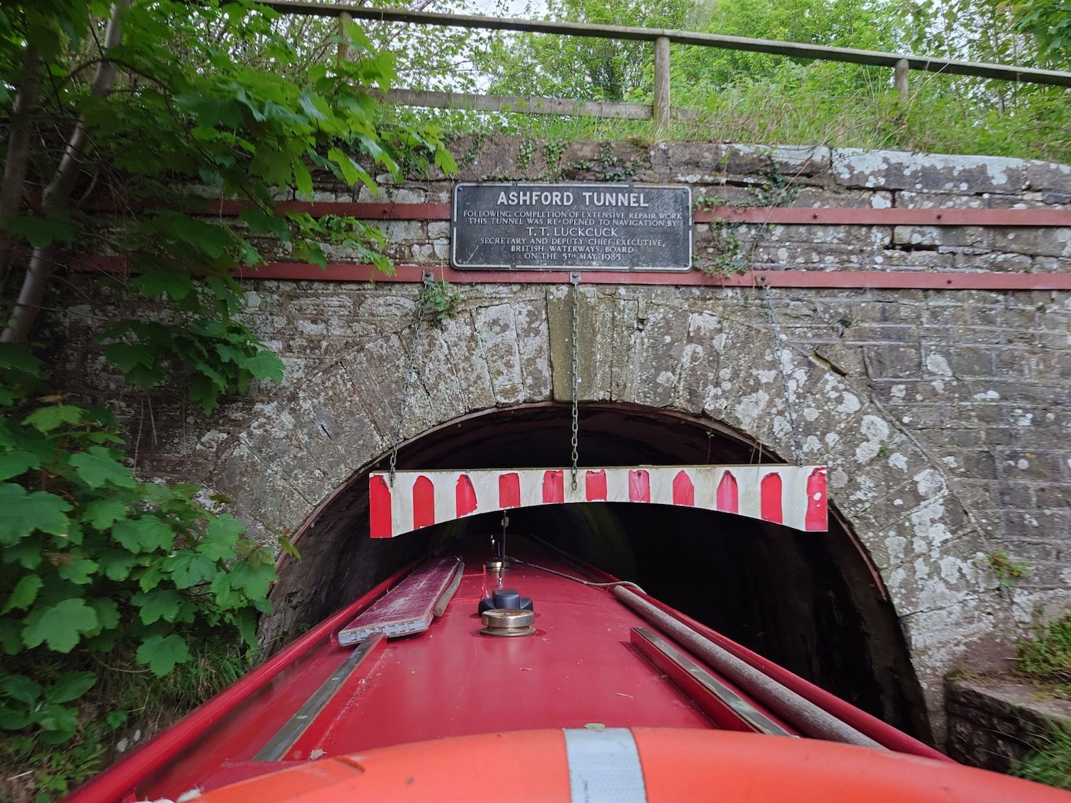 Canal boat Wales